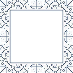 Linear geometry background with frame vector