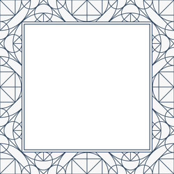 linear geometry background with frame vector