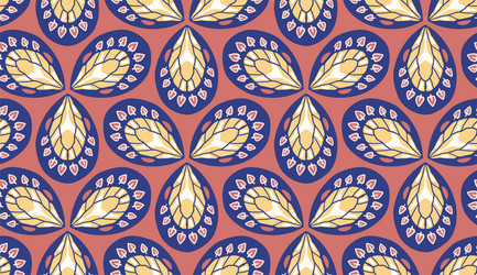 Seamless geometric pattern from shamrock vector