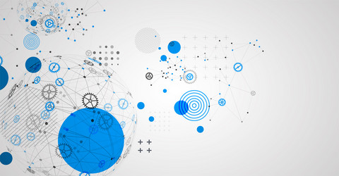 Technology Sphere Network Background vector image