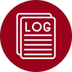 log line circle style icon design vector image