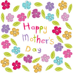 Mother's Day Floral Celebration Vector Image