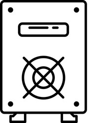 server icon simple element concept symbol vector image