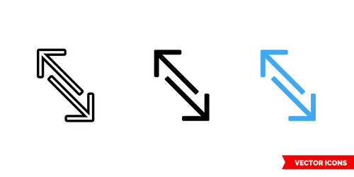 Transfer icon 3 types isolated sign vector