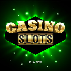 casino slots bright banner vector