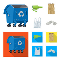 design of dump and sort sign set vector image