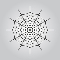 Spiderweb icon web symbol flat vector