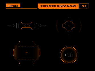 Futuristic HUD Interface Element vector