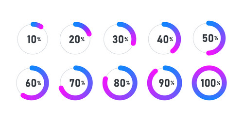 Loading icon progress bar for upload collection vector