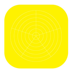 polar circular grid mesh pie chart graph element vector image