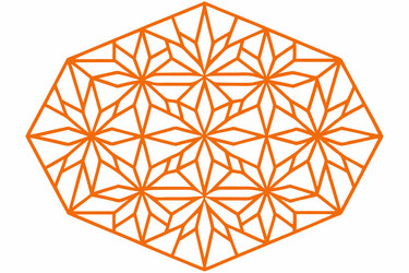geometric pattern with sharp angular lines vector image