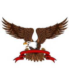 Emblem with eagle Royalty Free Vector Image - VectorStock