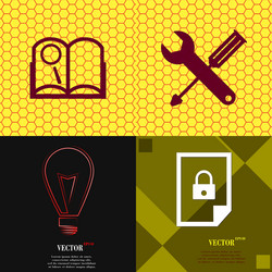 set of abstract backgrounds with different web vector image