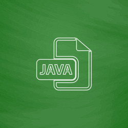 java computer symbol vector image