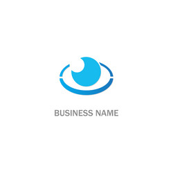 Eye logo design template modern minimal Royalty Free Vector