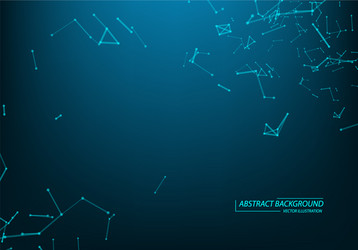 abstract particles and lines plexus effect vector image