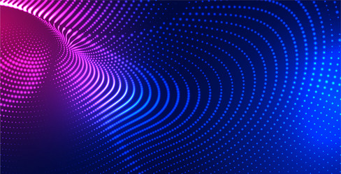 Digital Particle Mesh Technology Background vector image