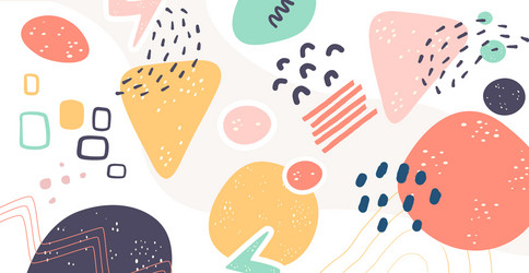 Scandinavian color abstraction vector