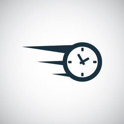 fast time icon for web and ui on white background vector image