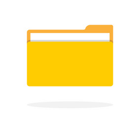 file folder icon document in computer vector image