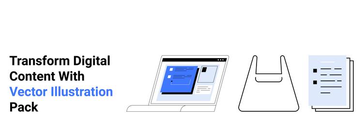 streamlined content creation with digital tools vector image