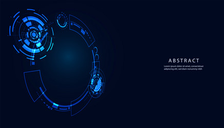 abstract technology ui futuristic concept space vector image