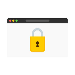 Browser windowweb in flat style window vector