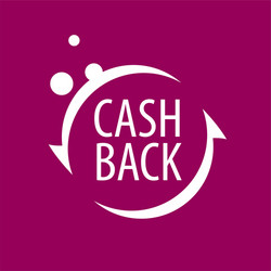 emblem cash back vector