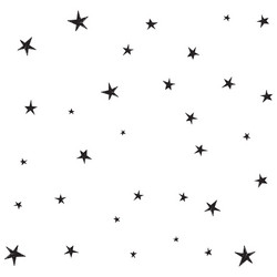 Sketch star seamless pattern starry sky Royalty Free Vector