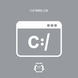 digital programming software icon vector image
