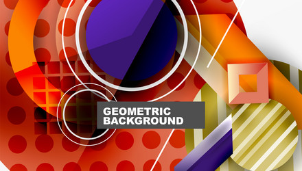 dynamic complex geometric abstract background vector image