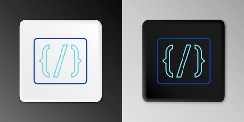 line programming language syntax icon isolated vector image