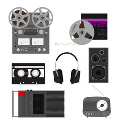 Retro audio cassette Royalty Free Vector Image