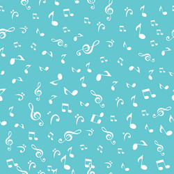 Musical notes seamless pattern Royalty Free Vector Image