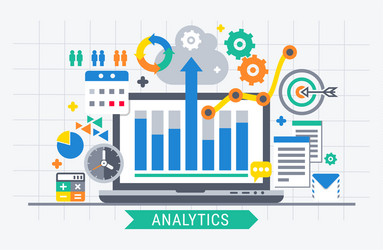 Analytics Data Visualization vector image