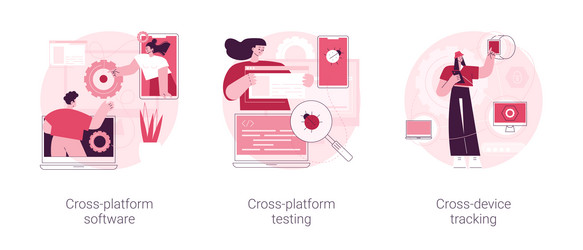 Multi platform framework abstract concept vector