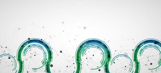 technical background with plexus effect and wave vector image