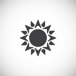 sun related icon on background for graphic and web vector image