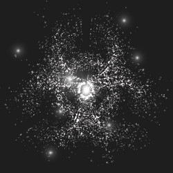 abstract space background explosion vector image