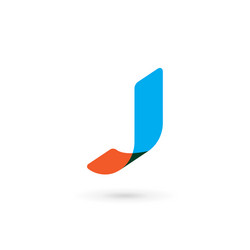 Colorful letter j Royalty Free Vector Image - VectorStock