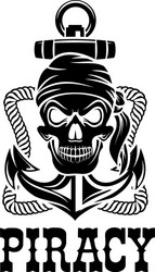 Pirate Skull Jolly Roger Vector Image