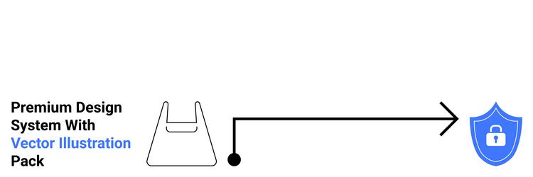 secure design workflow concept with lock-shield vector image