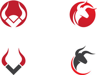 taurus logo template icon design Vector Image