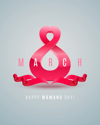 Womens day card vector