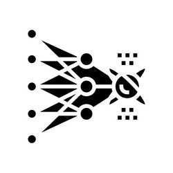 algorithm quantum technology glyph icon vector image