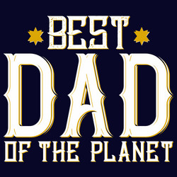 best dad planet t shirt design vector