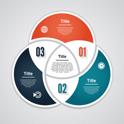 circle infographic template for diagram graph vector image