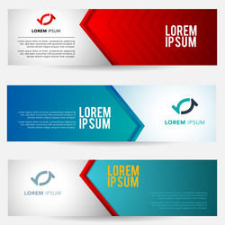 geometric banner web template abstract gradient vector image