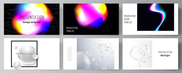 layout presentation slides vector image