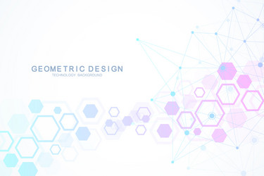 Molecular Network Background vector image